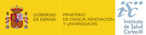 Logo del Ministerio de Ciencia e Innovación. Logo del Instituto de Salud Carlos III